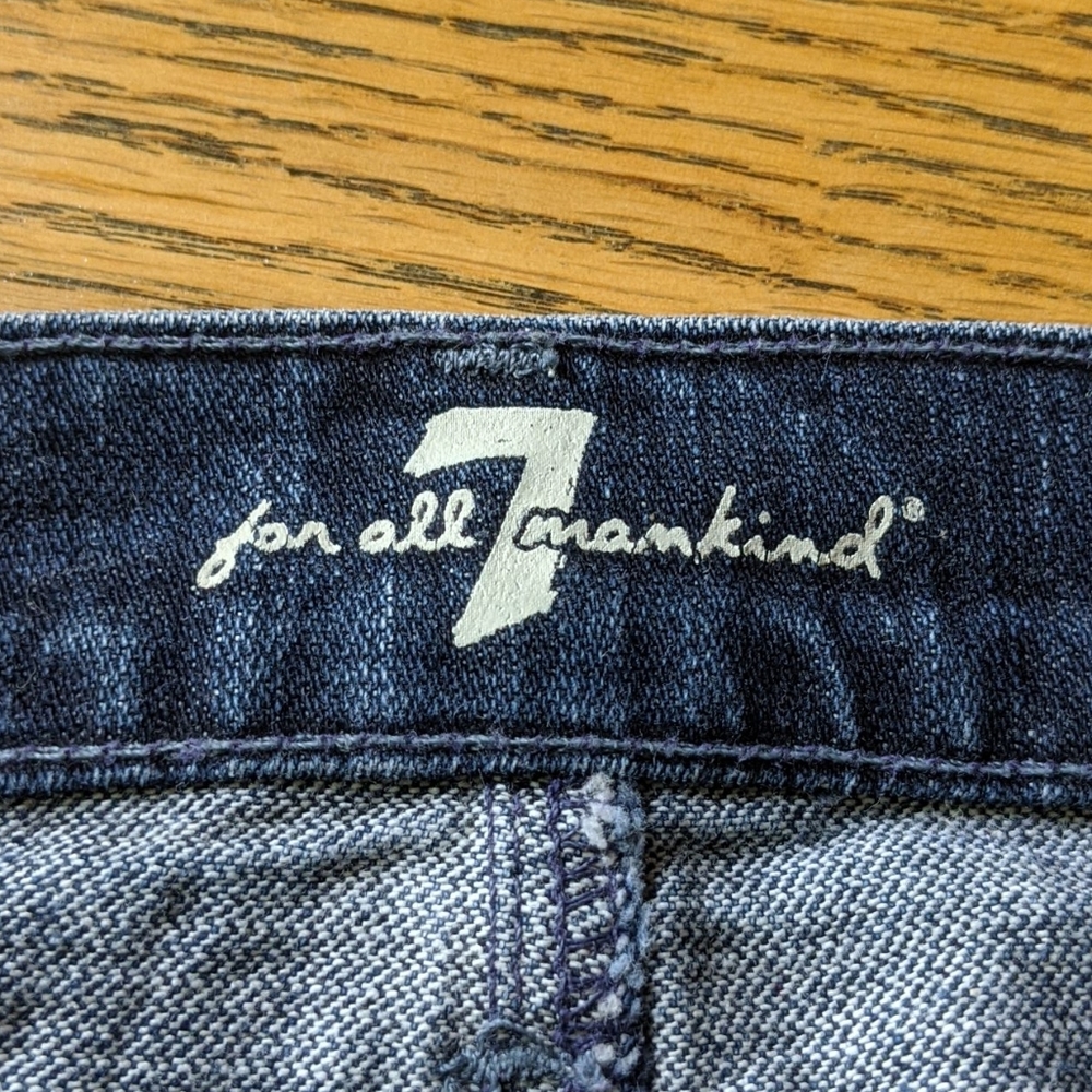 7 for All Mankind Denim Skirt sz 28 - Picture 5 of 12